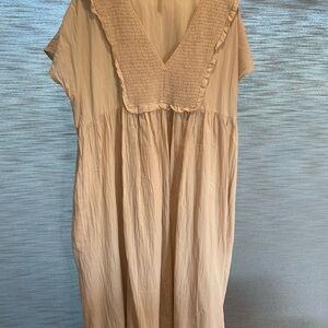 Grade & gather cotton dress